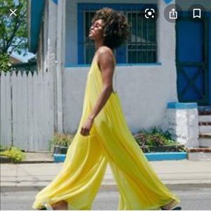 Choosy Yellow wide leg jumpsuit
